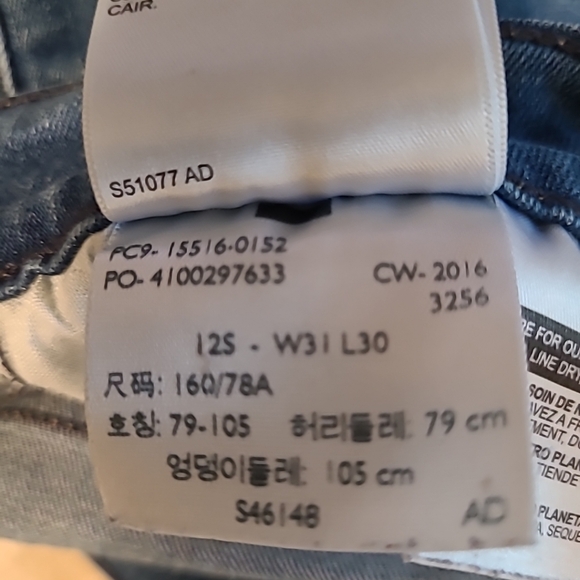 Levi's 515 Jeans sz 12 Blue Denim Bootcut Medium Wash Mid Rise W31 L30 - Picture 10 of 12